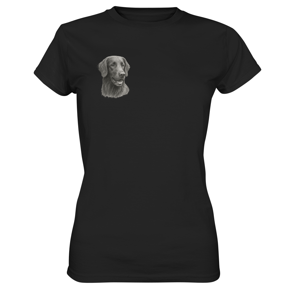 Premium Damen T-Shirt Flat Coated Retriever – Für stilvolle Hundefreunde